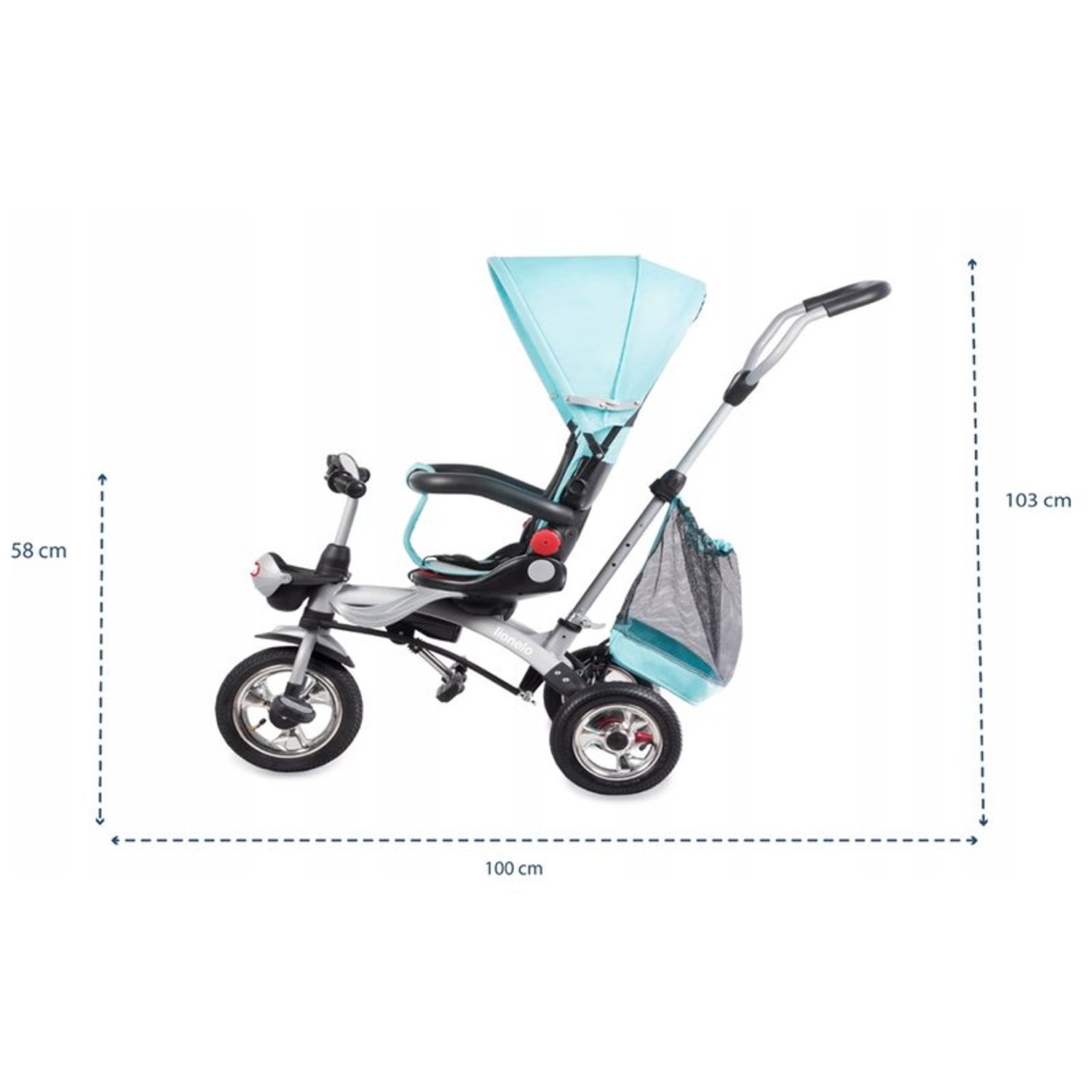 Lionelo - Tricicleta multifunctionala Tim Plus, Blue fotografia produsului View 2 L