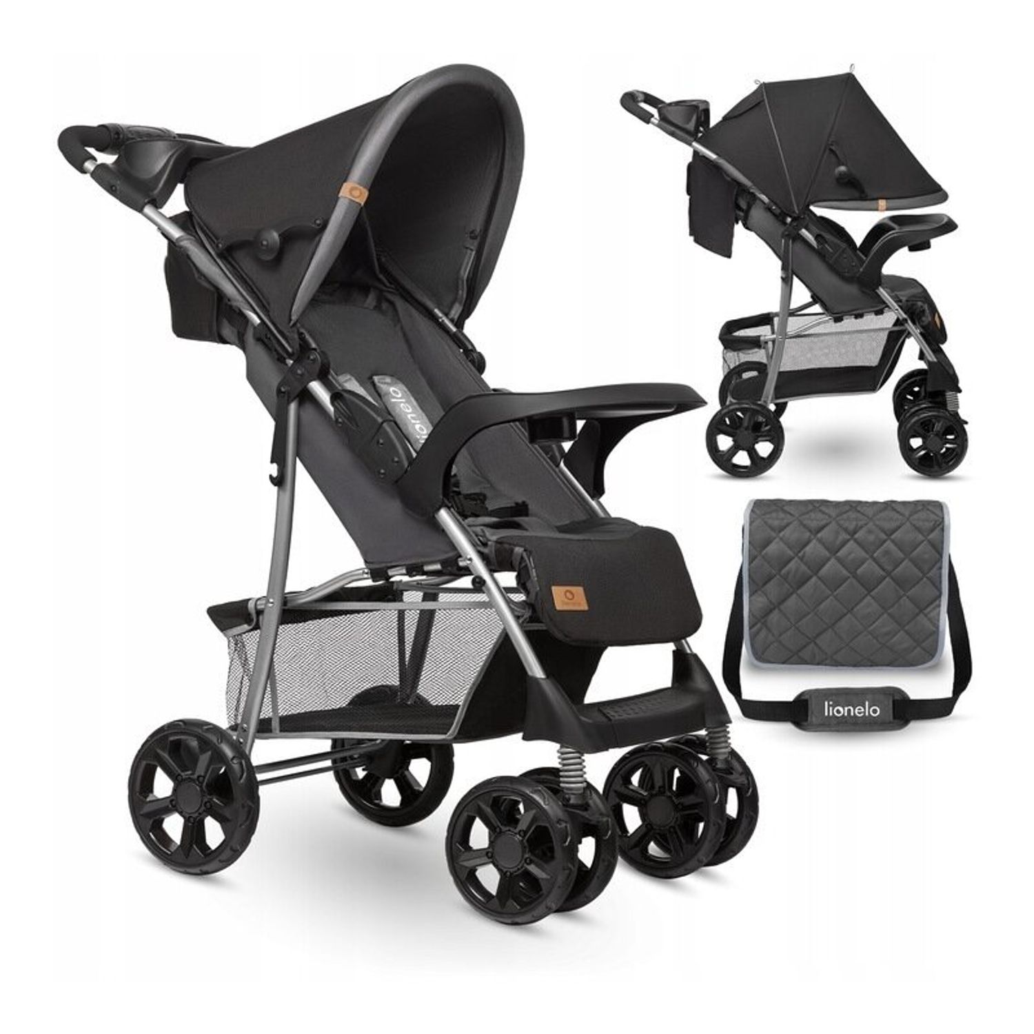Lionelo - Carucior sport Emma Plus Stone Cu accesorii fotografia produsului