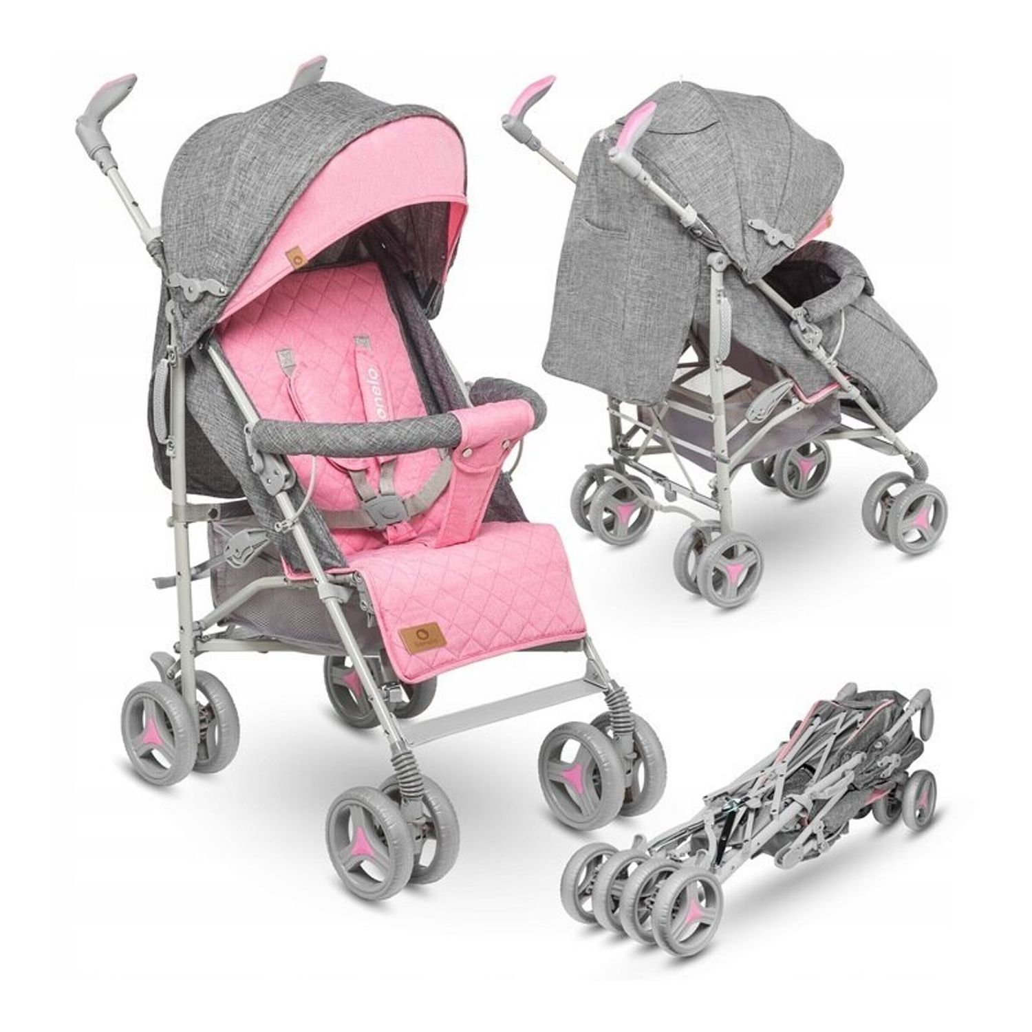 Lionelo - Carucior sport Irma Cu accesorii, Roz fotografia produsului