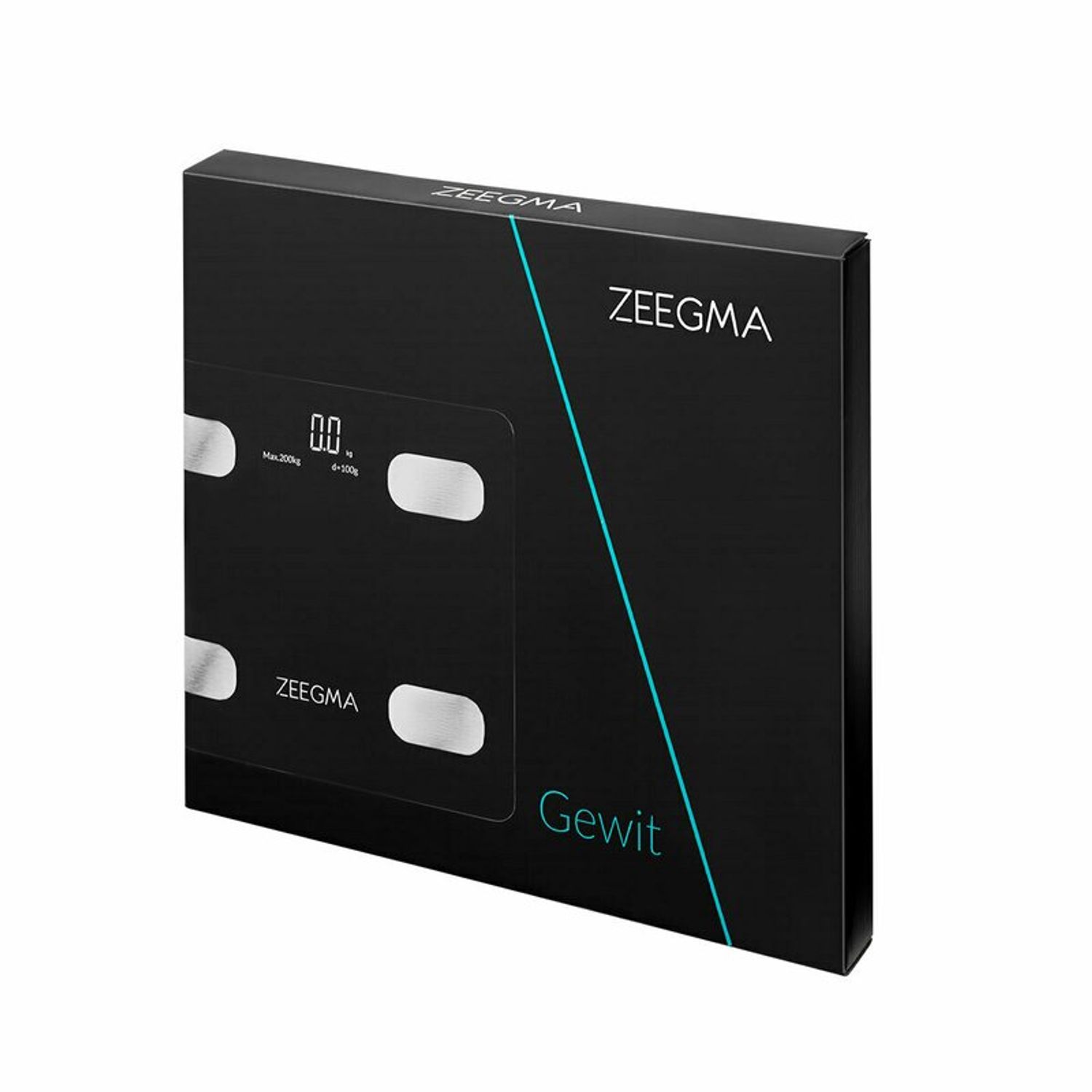 Zeegma - Cantar inteligent cu Bluetooth, Gewit, Negru fotografia produsului View 11 L
