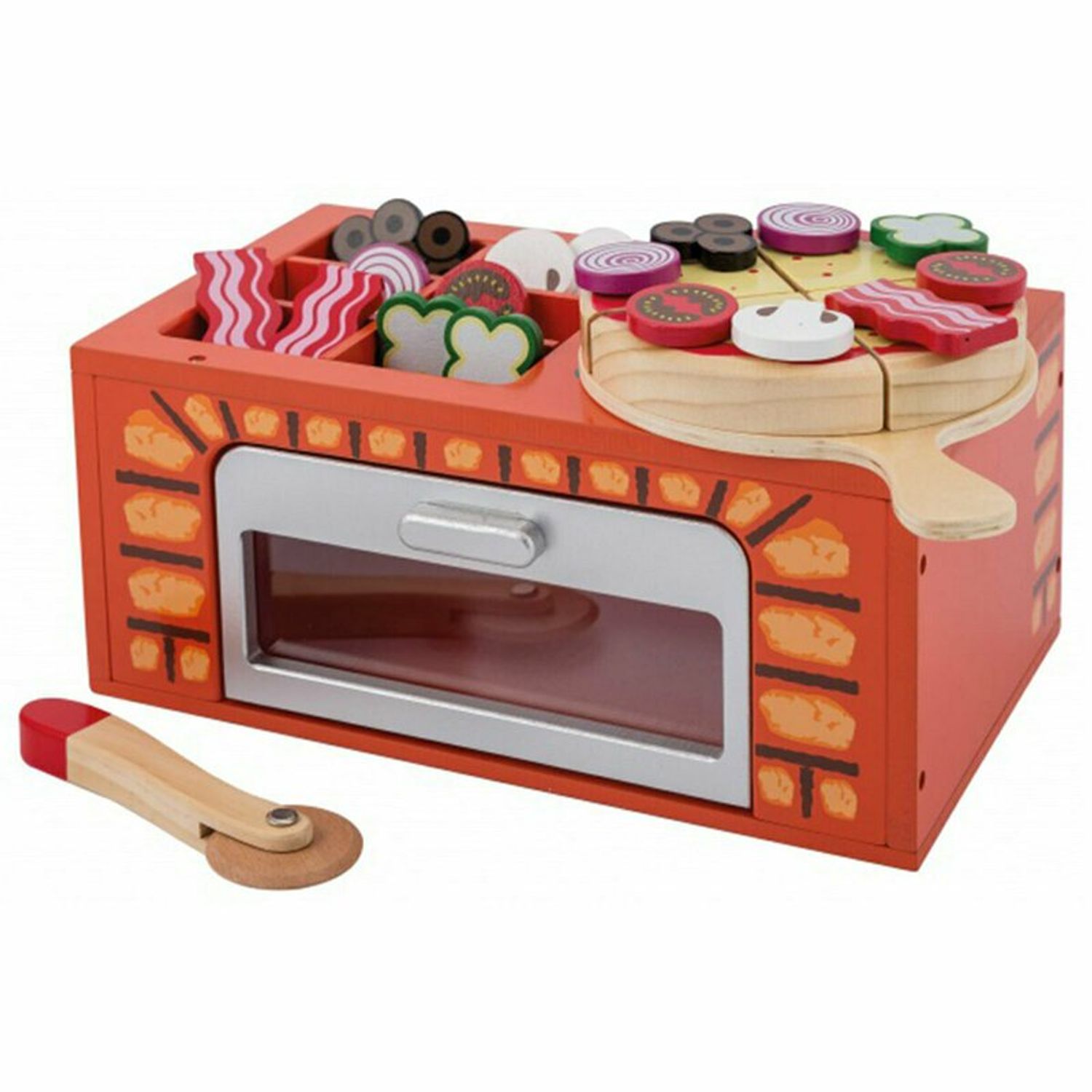 Joueco - Cuptor pizza din lemn, 25 piese fotografia produsului View 2 L