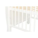 Qmini - Patut din lemn Julia Lux 120x60 cm, multifunctional, Alb + Saltea 8 cm fotografia produsului View 13 S