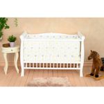 Qmini - Patut din lemn Julia Lux 120x60 cm, multifunctional, Alb + Saltea 8 cm fotografia produsului View 4 S