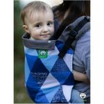 Luna Dream - Marsupiu ergonomic 2 in 1, Big Blue Triangles fotografia produsului View 3 S