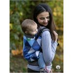 Luna Dream - Marsupiu ergonomic 2 in 1, Big Blue Triangles fotografia produsului View 2 S