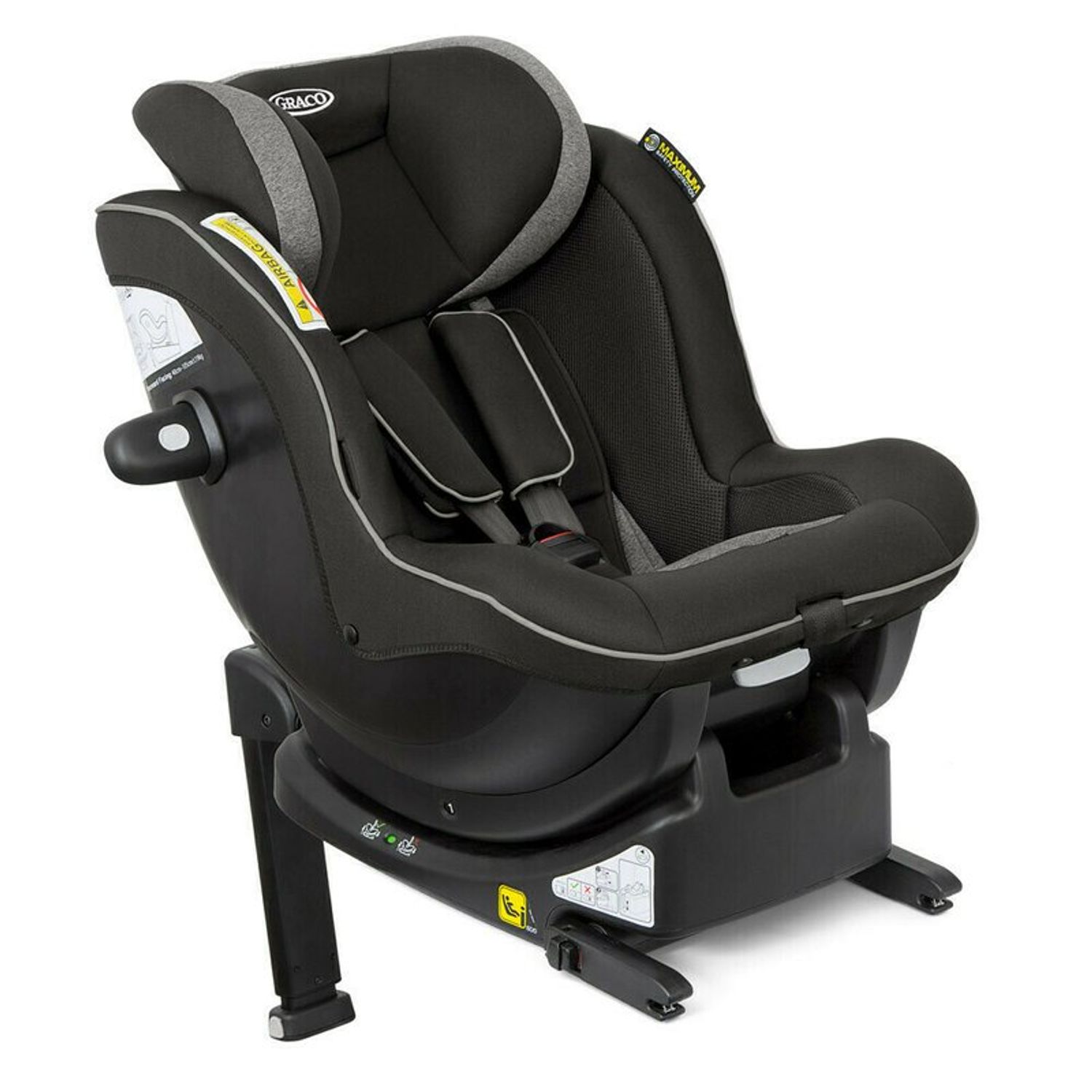 Graco - Scaun auto Ascent i-Size + Baza Isofix, Black fotografia produsului View 8 L