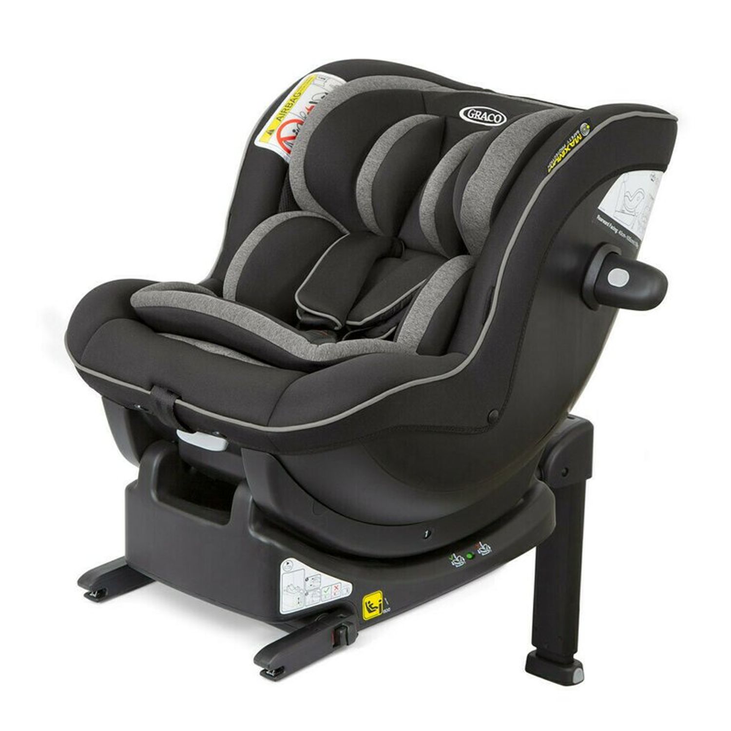 Graco - Scaun auto Ascent i-Size + Baza Isofix, Black fotografia produsului