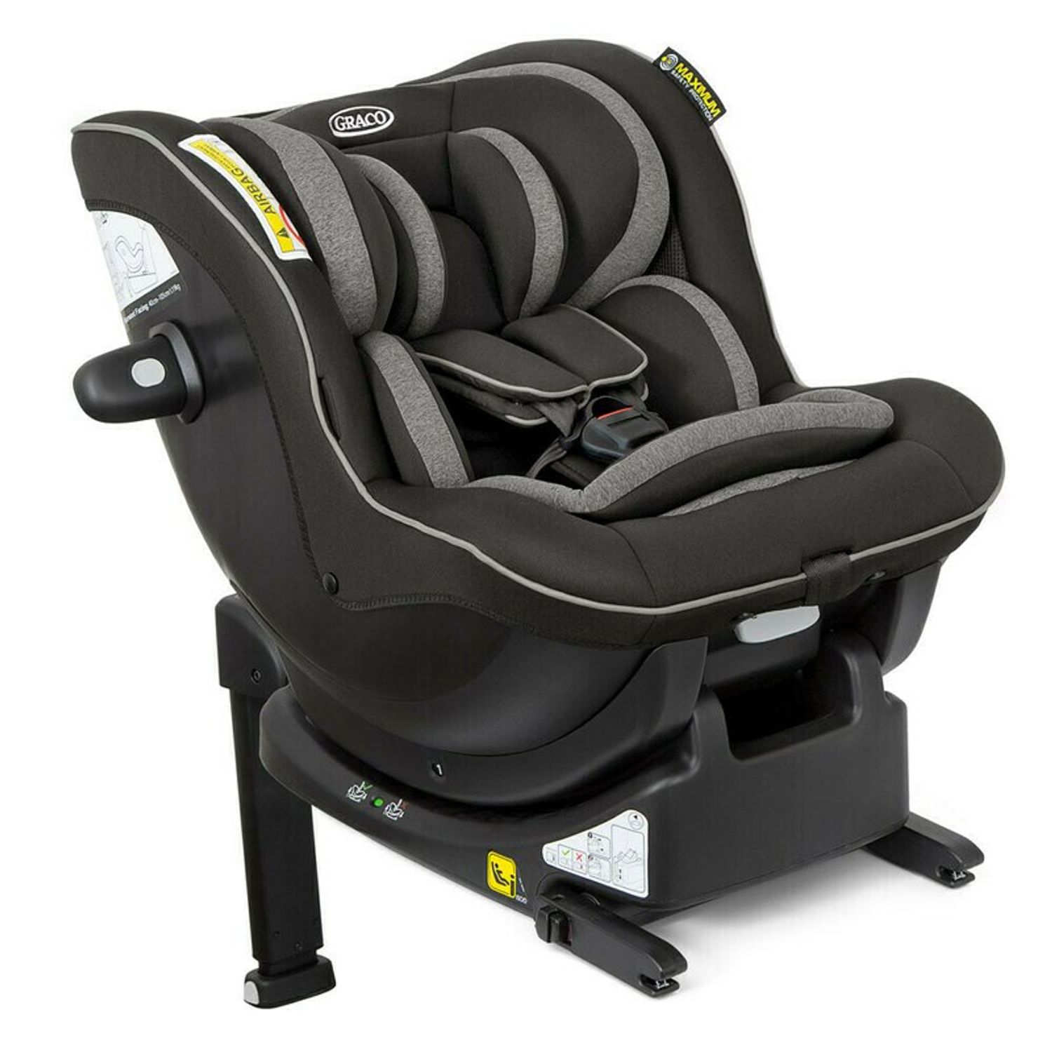 Graco - Scaun auto Ascent i-Size + Baza Isofix, Black fotografia produsului View 6 L