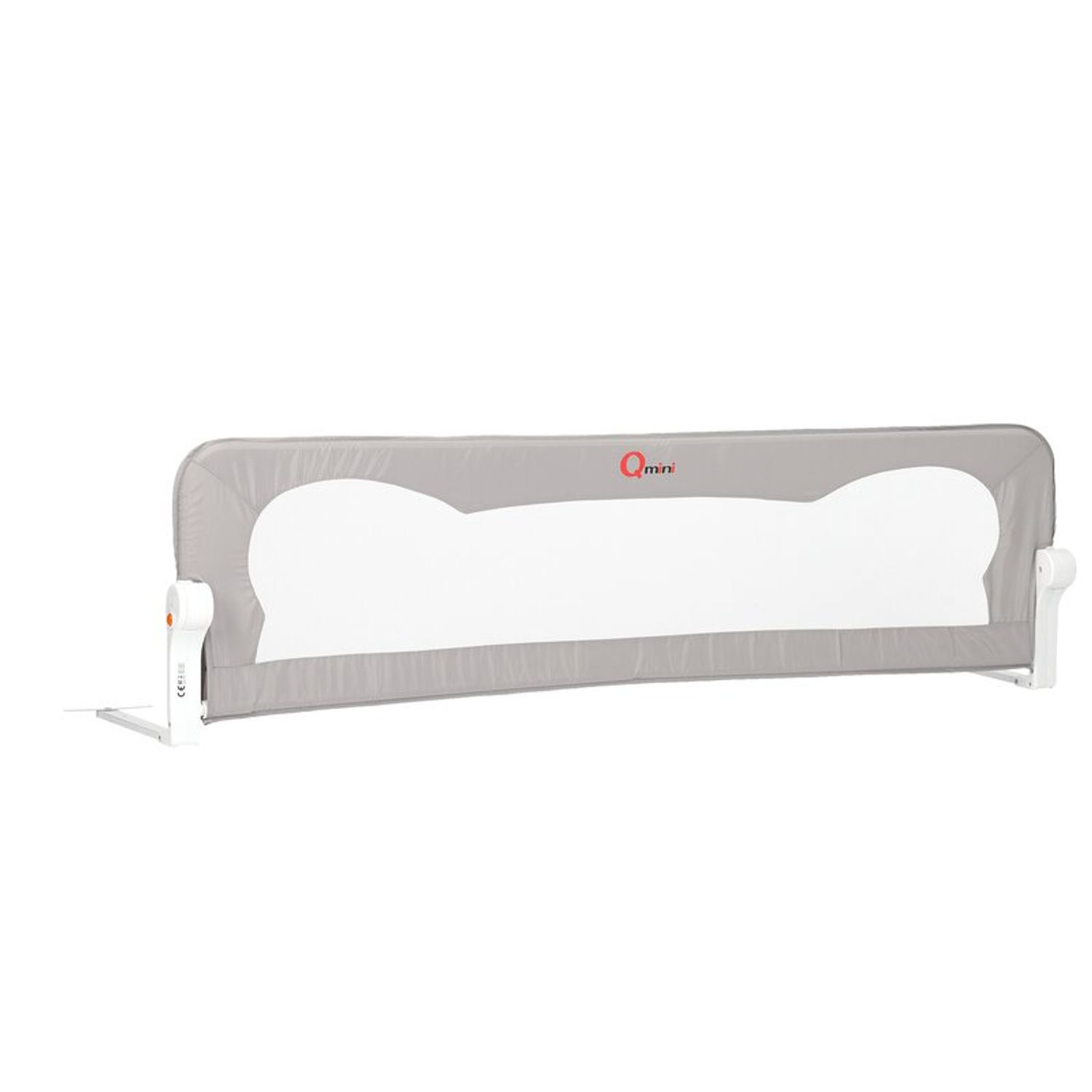 Qmini - Bariera de pat 150 x 42 cm, Rhea, Grey fotografia produsului View 3 L