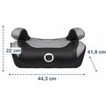 Lionelo - Inaltator auto Luuk Fix, 22-36 Kg, cu Isofix, Gri fotografia produsului View 2 S