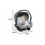 Lionelo - Scaun auto 0-13 Kg Astrid, Grey Stone fotografia produsului View 2 S