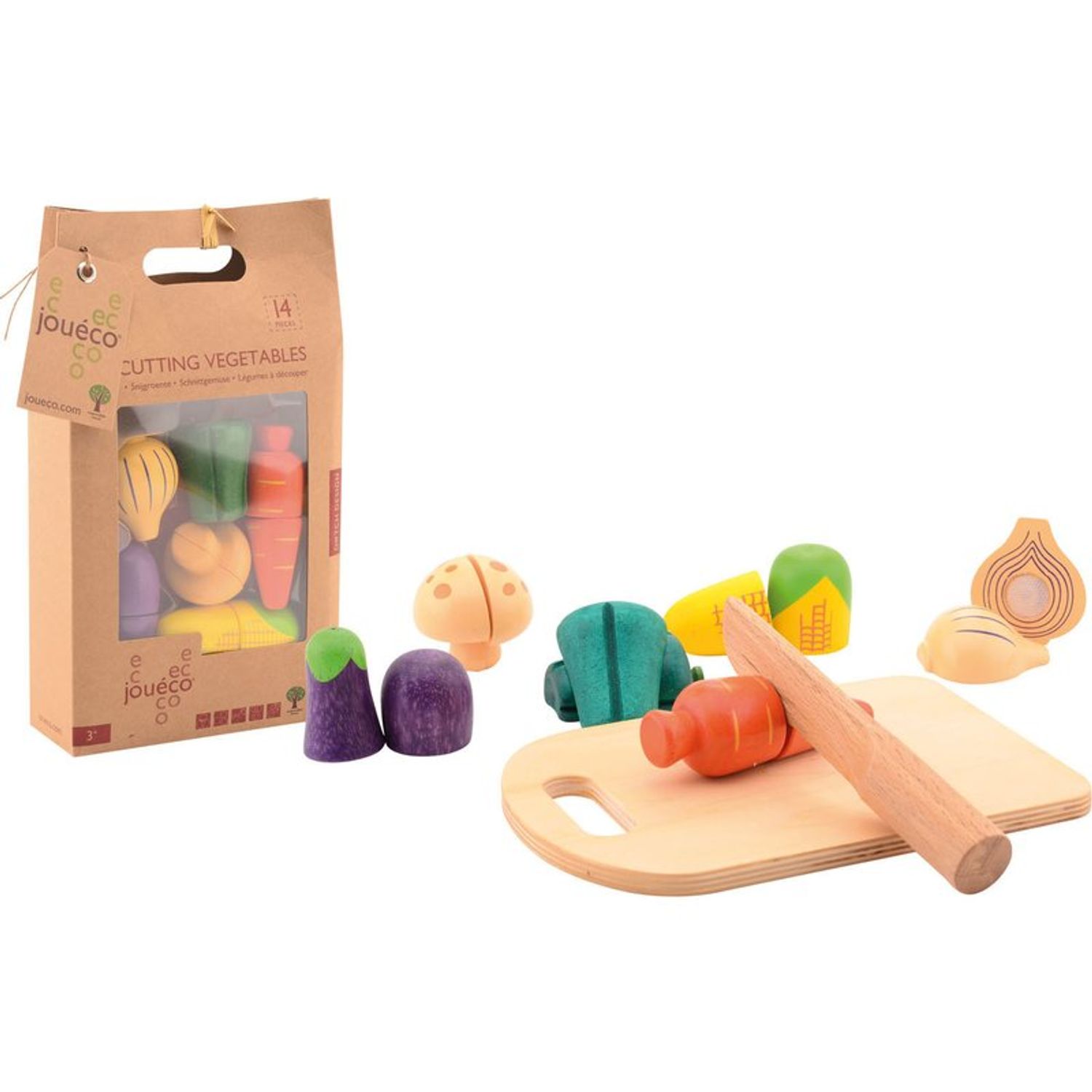 Joueco - Set legume feliate, 14 piese fotografia produsului