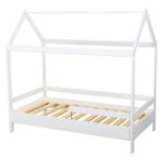 BabyNeeds - Patut din lemn Casuta 160x80 cm, Alb fotografia produsului View 11 S