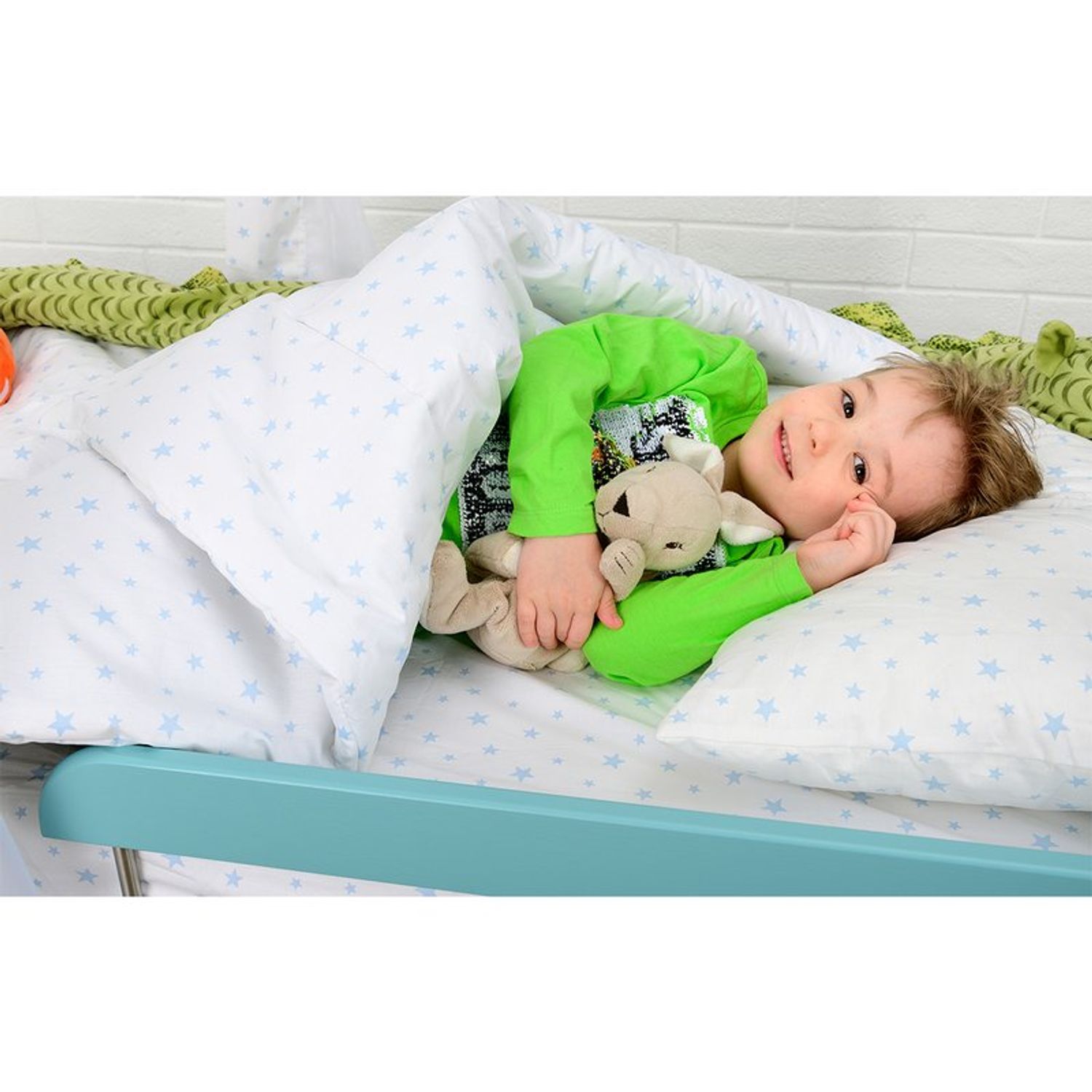 BabyNeeds - Patut din lemn Casuta 160x80 cm, Alb fotografia produsului View 9 L
