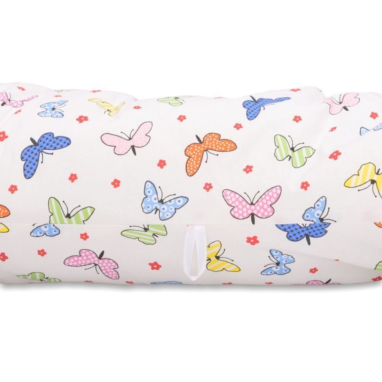 BabyNeeds - Perna multifunctionala Enjoy, Cu husa detasabila din bumbac, Fluturasi, Multicolor fotografia produsului View 4 L