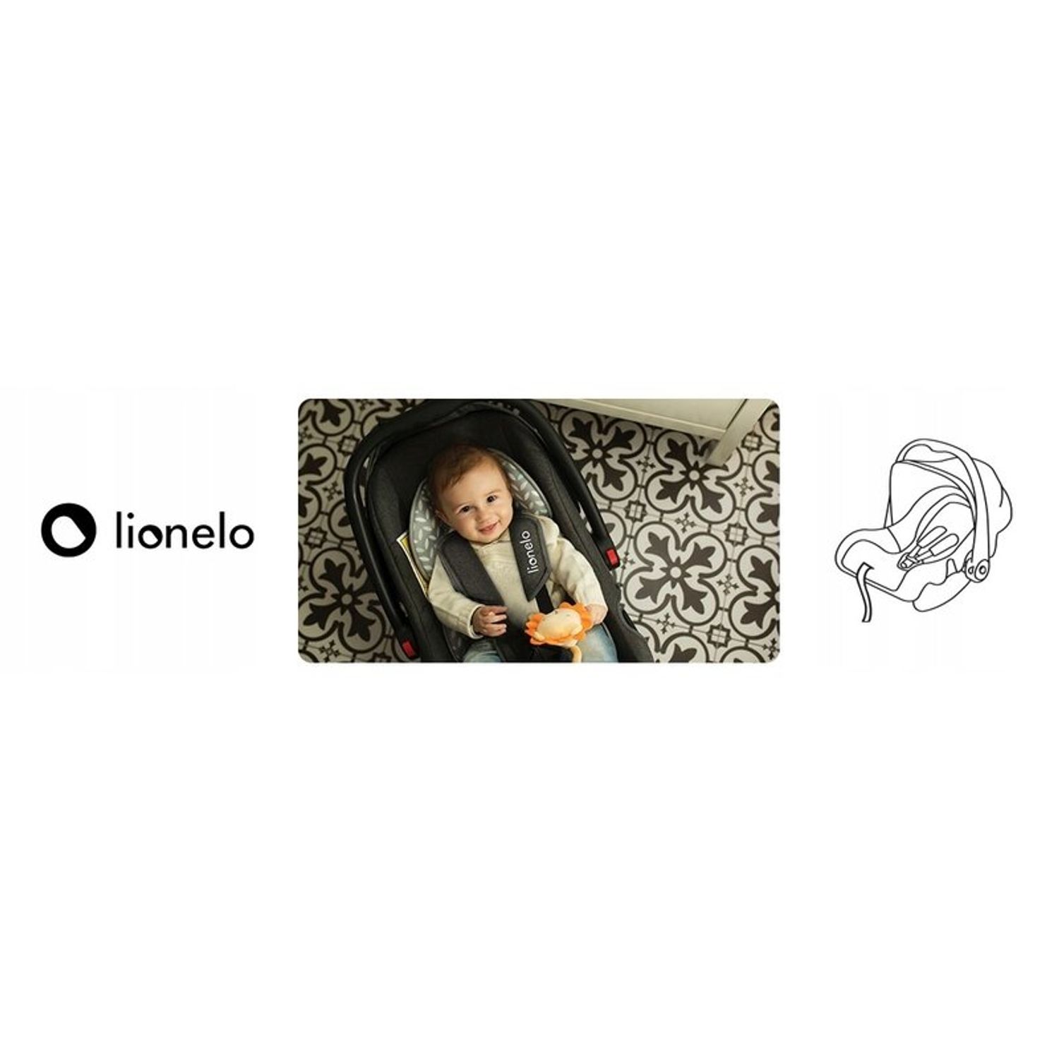 Lionelo - Scaun auto Noa Plus Scandi, 0-13 Kg, Gri fotografia produsului View 13 L