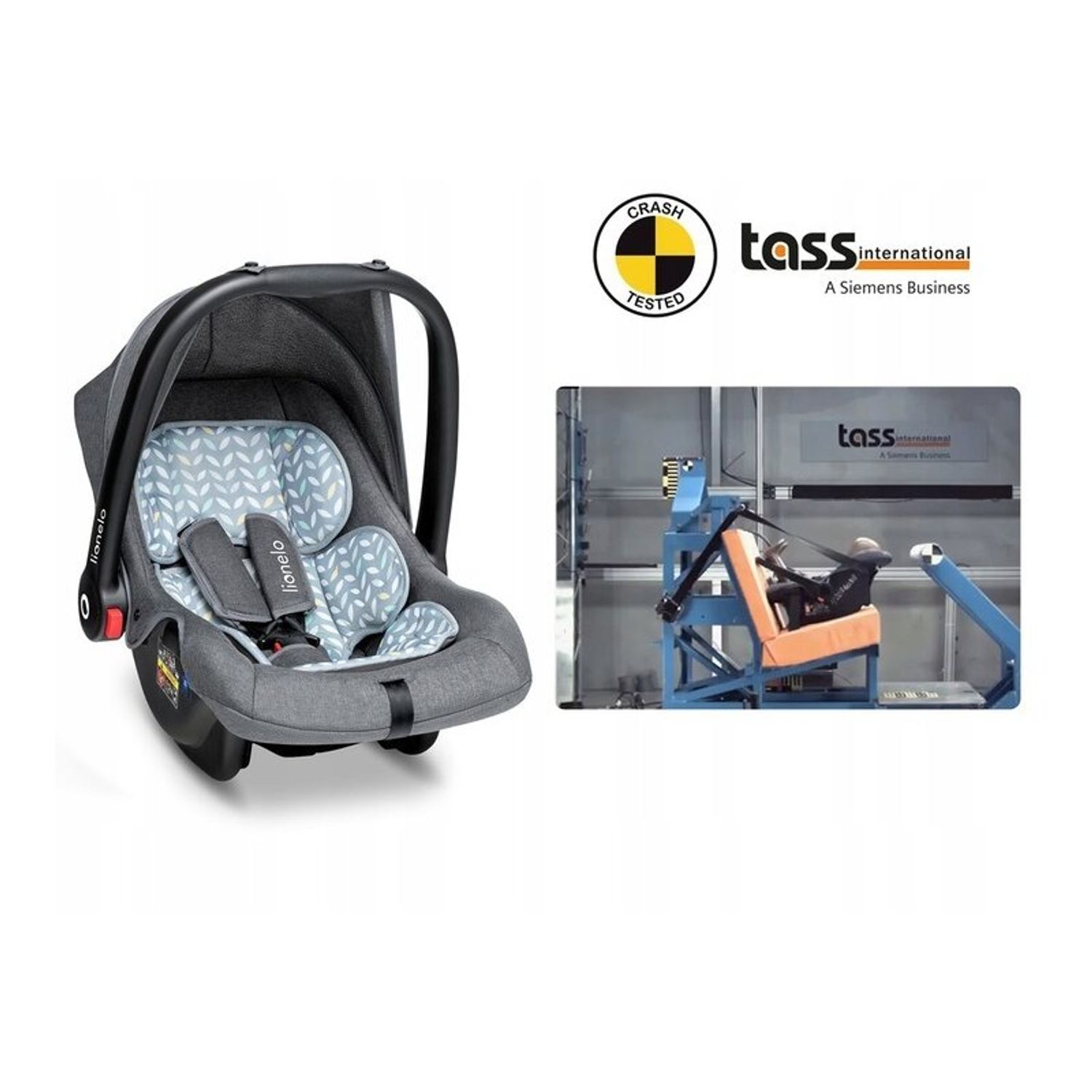 Lionelo - Scaun auto Noa Plus Scandi, 0-13 Kg, Gri fotografia produsului View 8 L