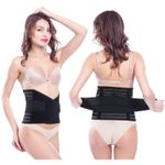 Qmini - Centura abdominala postnatala dublu reglabila, Black fotografia produsului