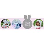 Qmini - Prosop din bambus cu gluga cu urechi, 85x85 cm, Rabbit Mint fotografia produsului View 2 S