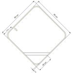 Qmini - Prosop din bambus cu gluga cu urechi, 85x85 cm, Rabbit Yellow fotografia produsului View 4 S