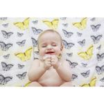 Qmini - Scutec multifunctional din fibra de bambus, 75 x 75 cm, Butterflies fotografia produsului View 3 S