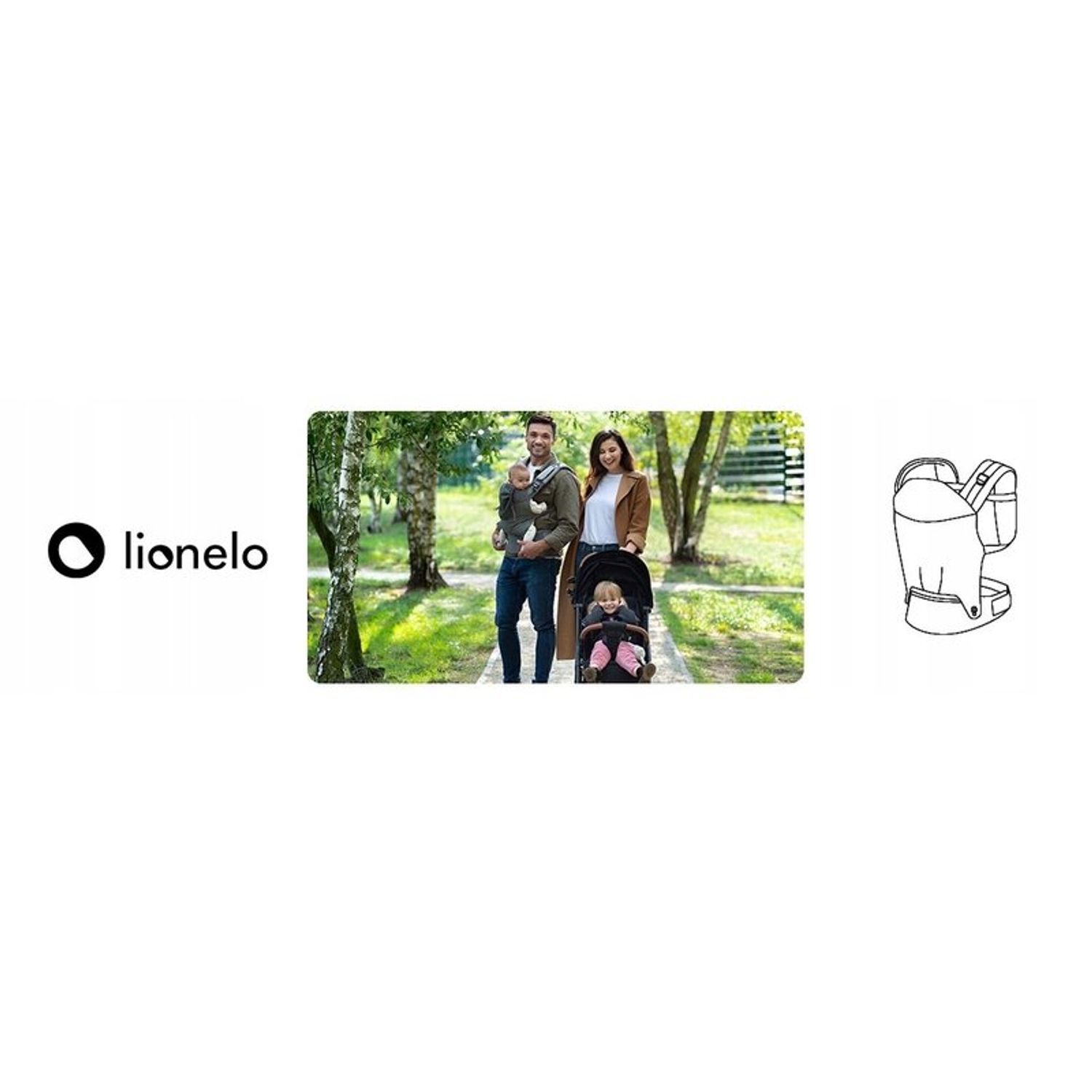 Lionelo - Marsupiu 2 in 1 Margareet, Q Essence fotografia produsului View 11 L