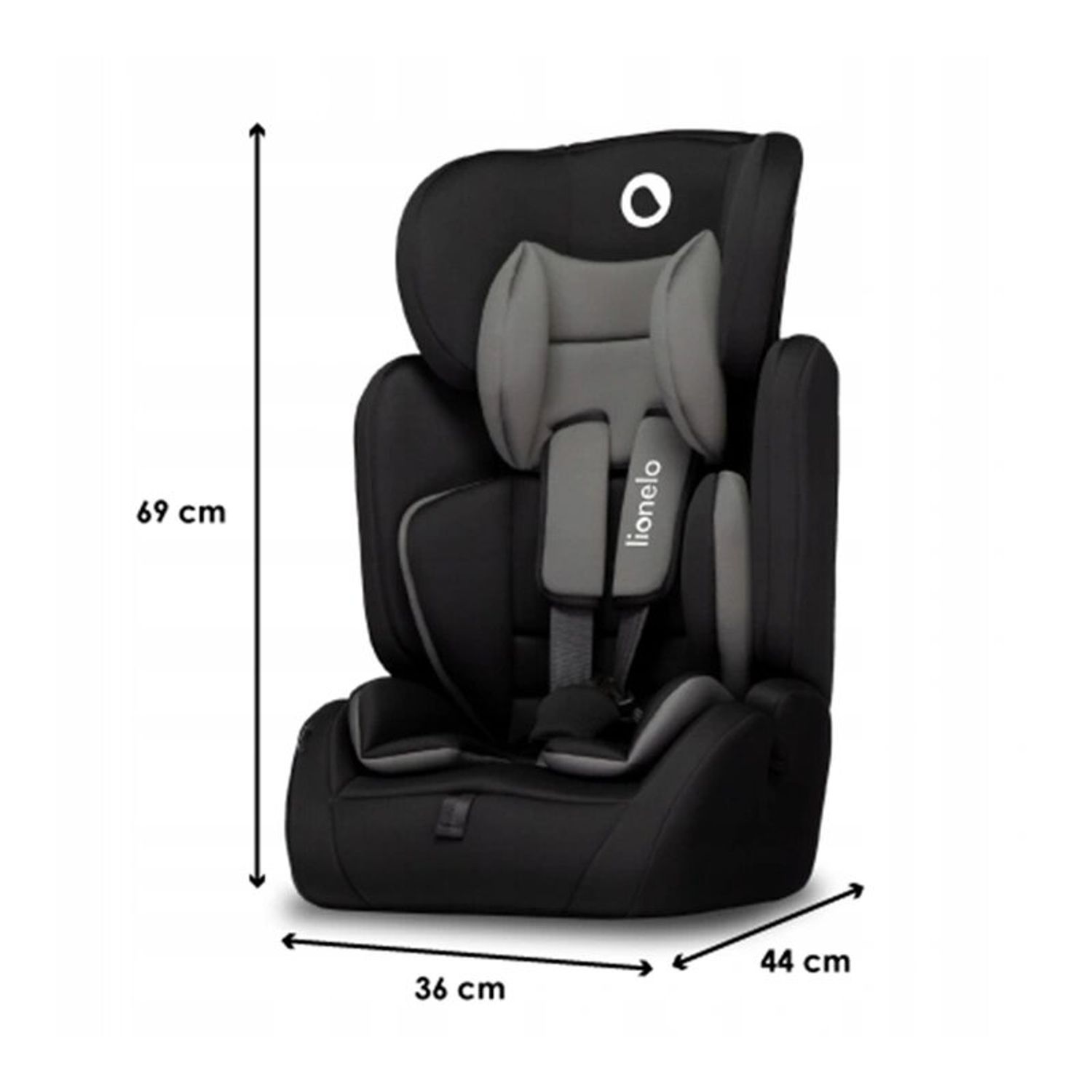 Lionelo - Scaun auto Levi Simple, 9-36 Kg, Negru fotografia produsului View 3 L