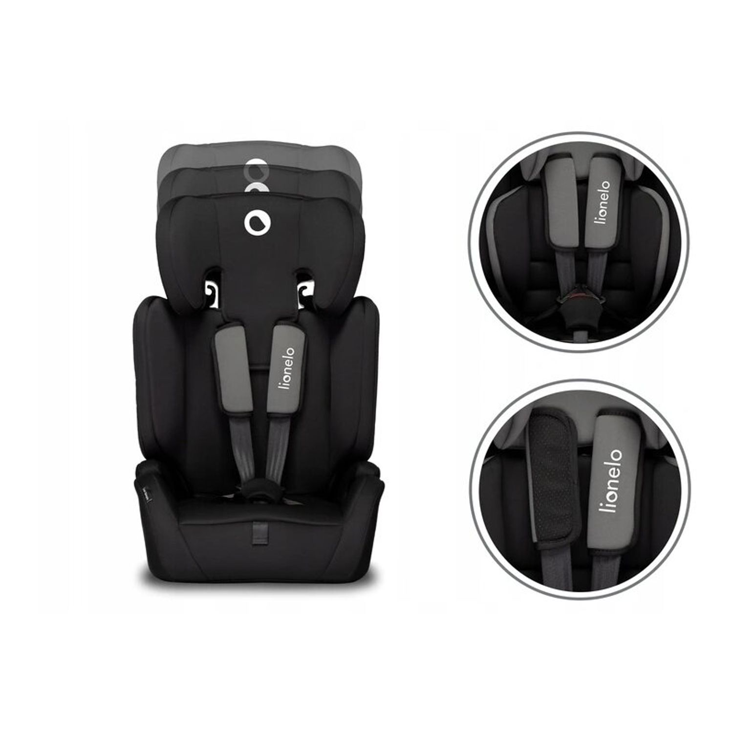 Lionelo - Scaun auto Levi Simple, 9-36 Kg, Negru fotografia produsului View 9 L