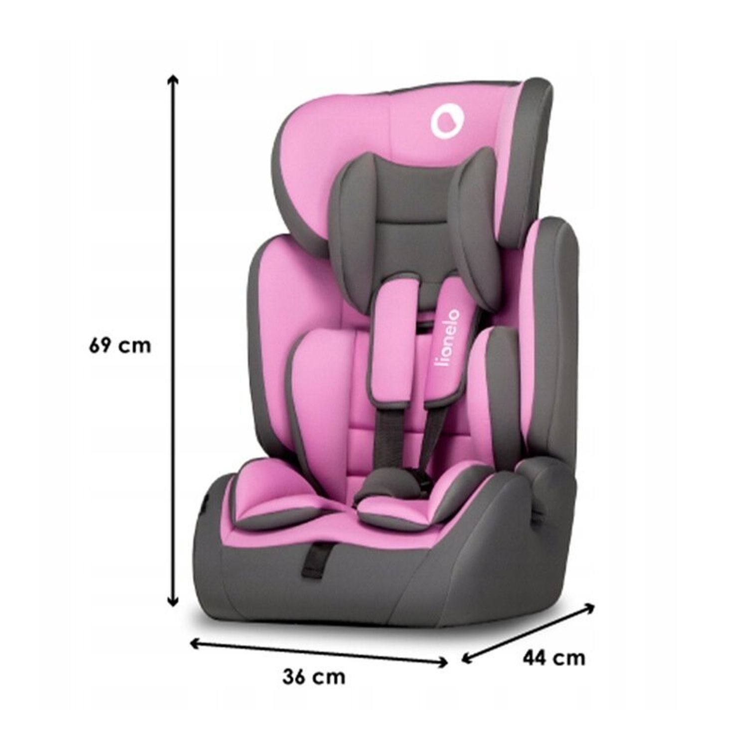 Lionelo - Scaun auto Levi Simple Candy, 9-36 Kg, Roz fotografia produsului View 3 L