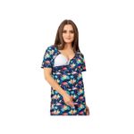 Qmini - Camasa de alaptat, M, Din bumbac, Cu capse oblice, Flamingos fotografia produsului View 2 S