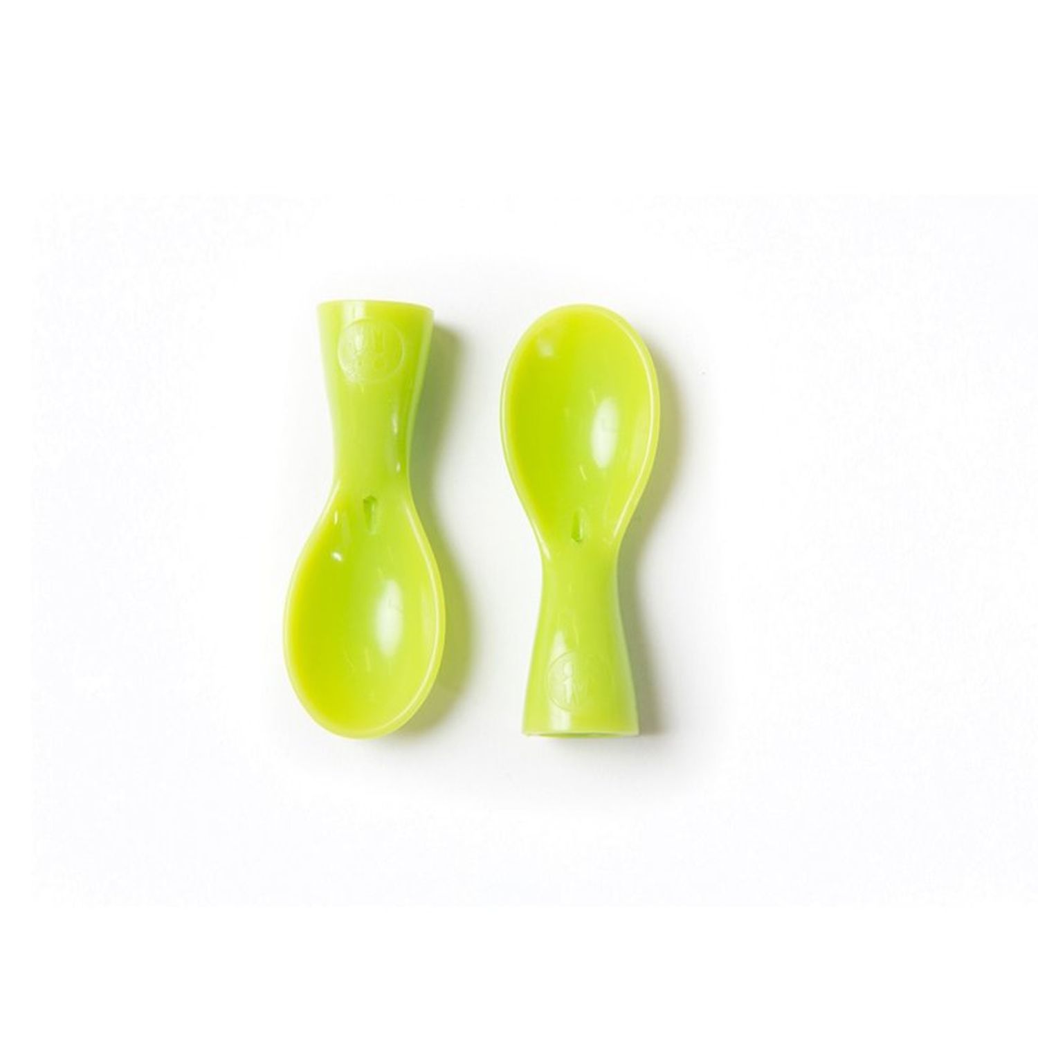 Petite&Mars - Set 2 lingurite cu infiletare pentru pungile Papoo Verde fotografia produsului View 2 L