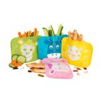 Petite&Mars - Set 4 pungi reutilizabile pentru mancare Papoo fotografia produsului