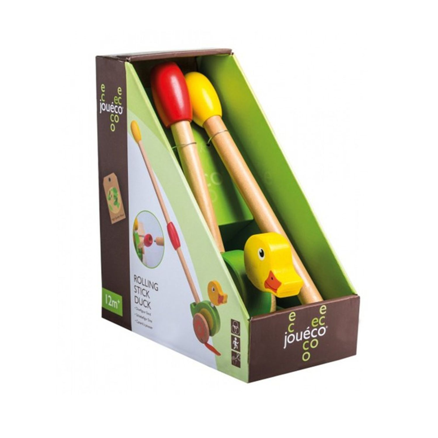 Joueco - Jucarie din lemn de impins Ratusca fotografia produsului View 4 L