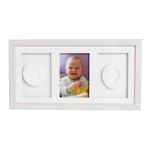 Baby HandPrint - Double Memory Frame White fotografia produsului