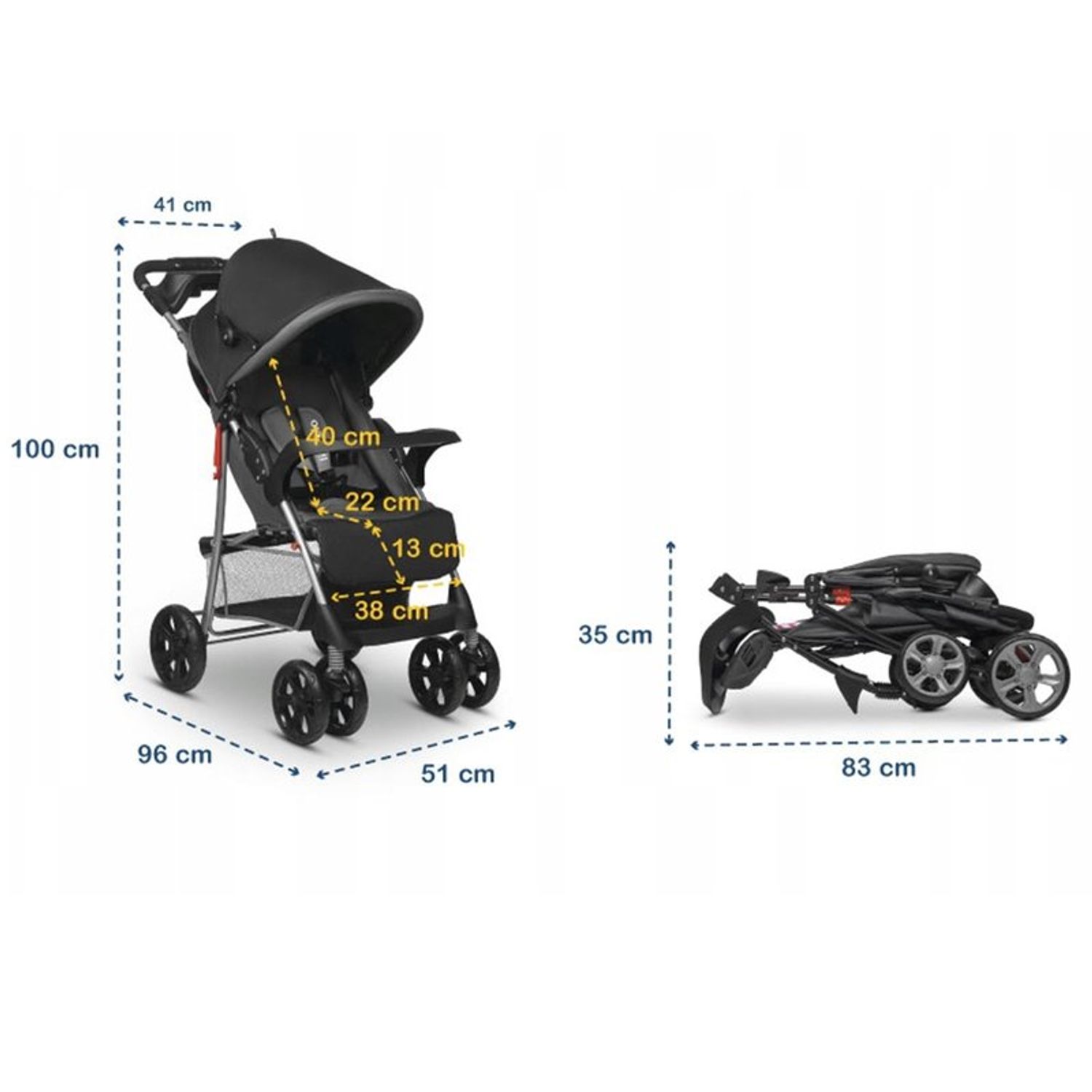 Lionelo - Carucior sport Emma Plus Grey fotografia produsului View 2 L