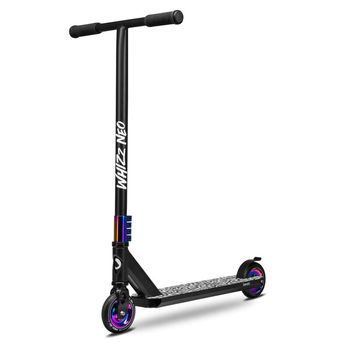 Lionelo - Trotineta Whizz, Pentru Acrobatii, Rulmenti ABEC-9, Sistemul de compresie IHC 9, 20 - 100 kg, Negru