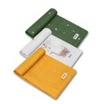 Lionelo - Set 3 scutece multifunctionale Dino, Din Bambus, 70x70 cm, Multicolor fotografia produsului