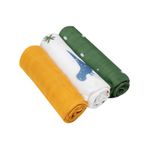 Lionelo - Set 3 scutece multifunctionale Dino, Din Bambus, 70x70 cm, Multicolor fotografia produsului View 4 S