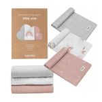 Lionelo - Set 3 scutece multifunctionale Rainbow, Din Bambus, 70x70 cm, Multicolor fotografia produsului View 2 S