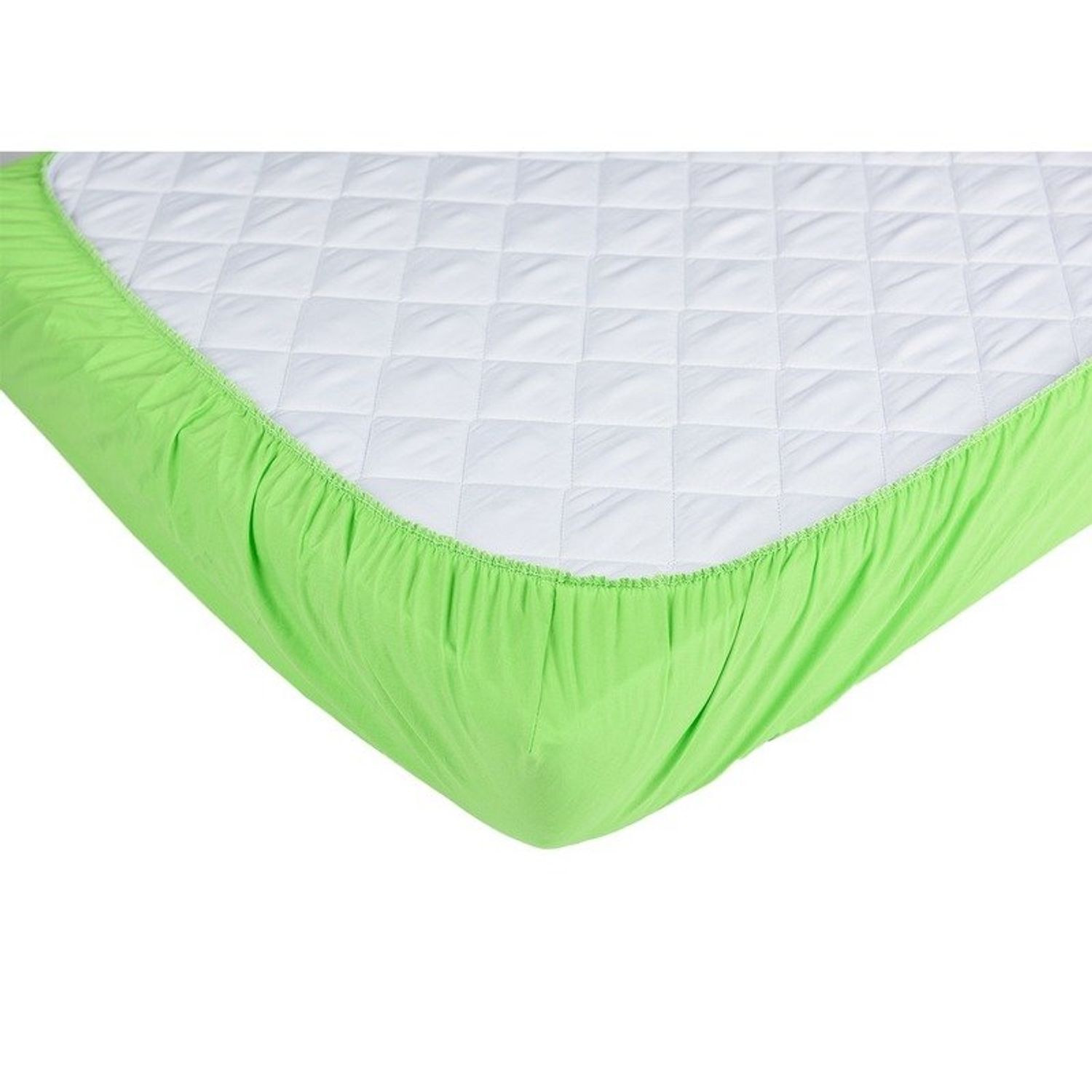 BabyNeeds - Cearceaf cu elastic 140x70 cm, Verde fotografia produsului View 2 L