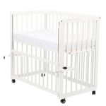 BabyNeeds - Patut evolutiv Dalia, cu roti, 90x50 cm, Alb fotografia produsului View 7 S