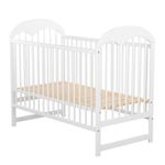 BabyNeeds - Patut din lemn Oskar 120x60 cm, Alb fotografia produsului View 2 S