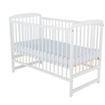 BabyNeeds - Patut din lemn Ola 120x60 cm, Alb fotografia produsului