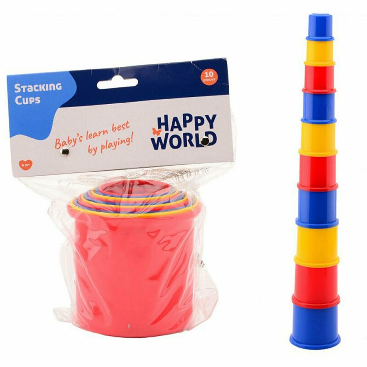 Happy World - Set 10 cupe pentru stivuit fotografia produsului