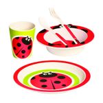 Bino - Set de masa 5 piese, bambus, Ladybird fotografia produsului