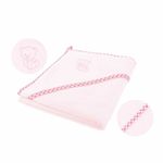 Qmini - Prosop cu gluga, 80x80 cm, Pink fotografia produsului