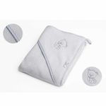 Qmini - Prosop cu gluga, 80x80 cm, Grey fotografia produsului