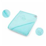 Qmini - Prosop cu gluga, 80x80 cm, Turquoise fotografia produsului
