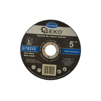 Disc pentru taierea metalului 125mm, GEKO PREMIUM G78212