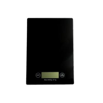 Cântar de bucătărie din sticlă LCD 5kg 23x16cm, GEKO GH03001